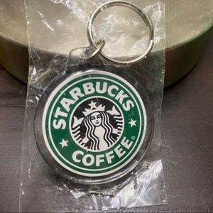 Starbucks Retro Logo Keychain Still Wrapped